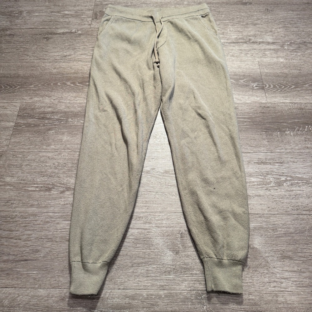 NAADAM Pants Adult M Sage Green Cotton Cashmere Quiet Comfort Loungewear 31x30